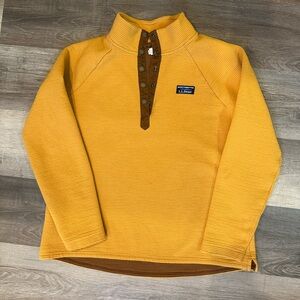 Yellow Half-Zip Pullover LL Bean, women’s large